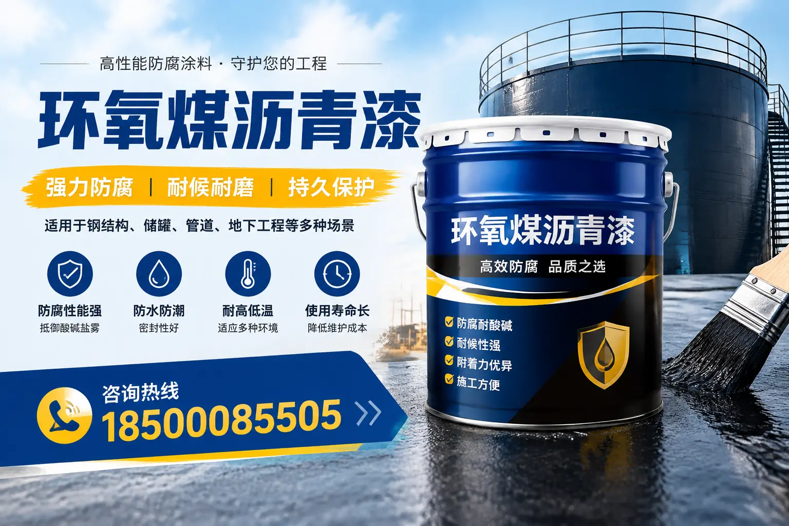 环氧煤沥青漆在工业中的应用，盘锦企业的选择